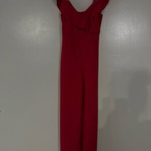 Iz Byer Vibrant Red Jumpsuit